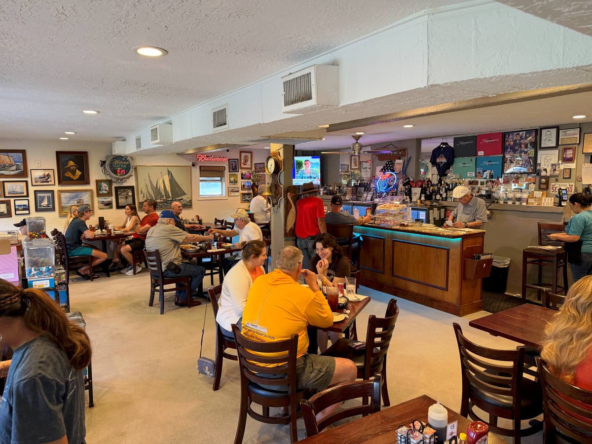 The dining room on a busy morning